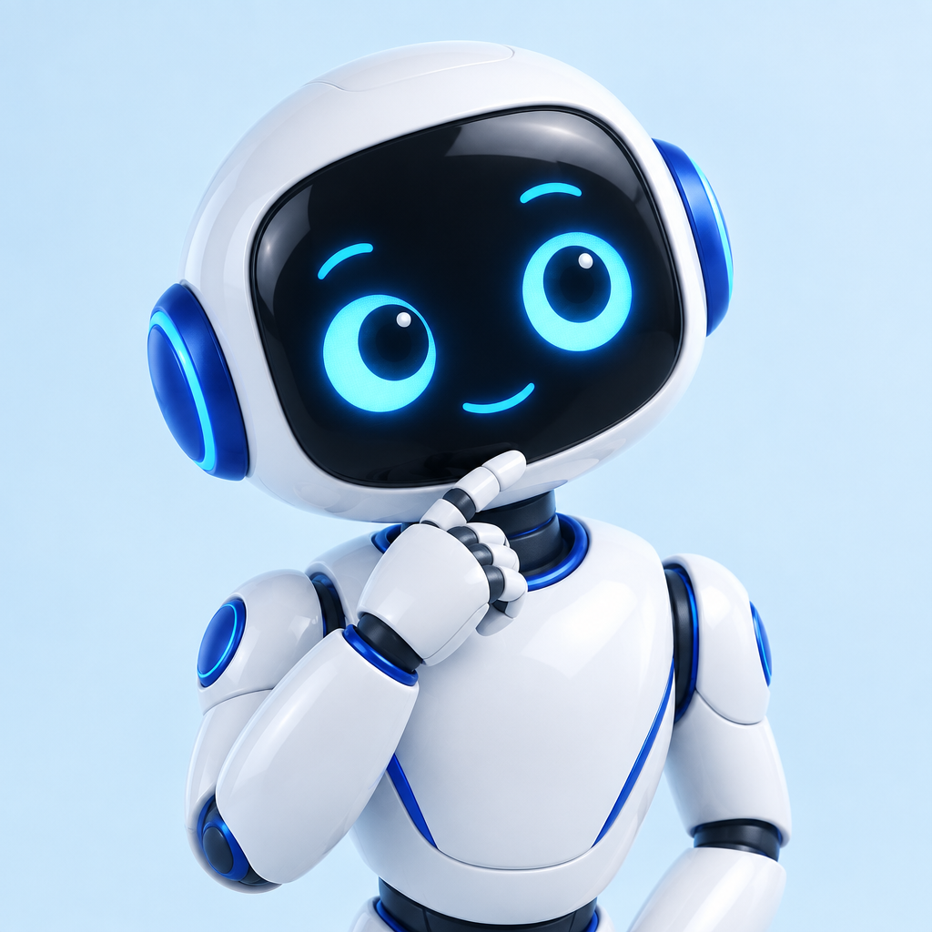 Friendly AI robot representing the AI Basics and Myths course